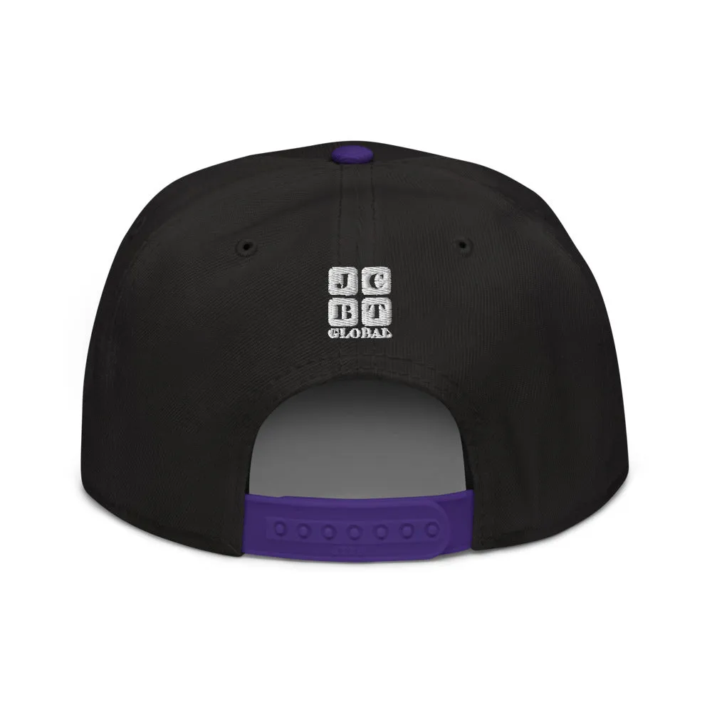 Snapback Hat "2051-0011 Born To Play Soccer (White Logo)"
