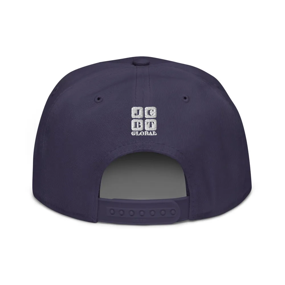 Snapback Hat "2051-0011 Born To Play Soccer (White Logo)"