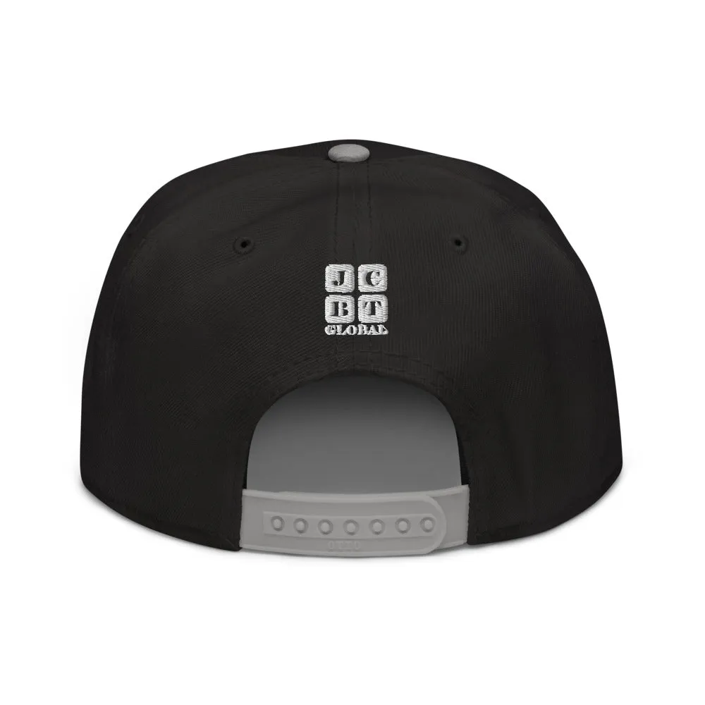 Snapback Hat "2051-0011 Born To Play Soccer (White Logo)"