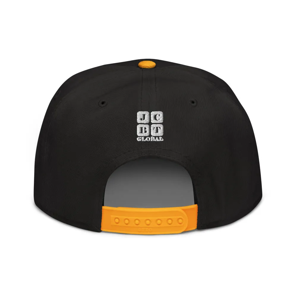 Snapback Hat "2051-0011 Born To Play Soccer (White Logo)"