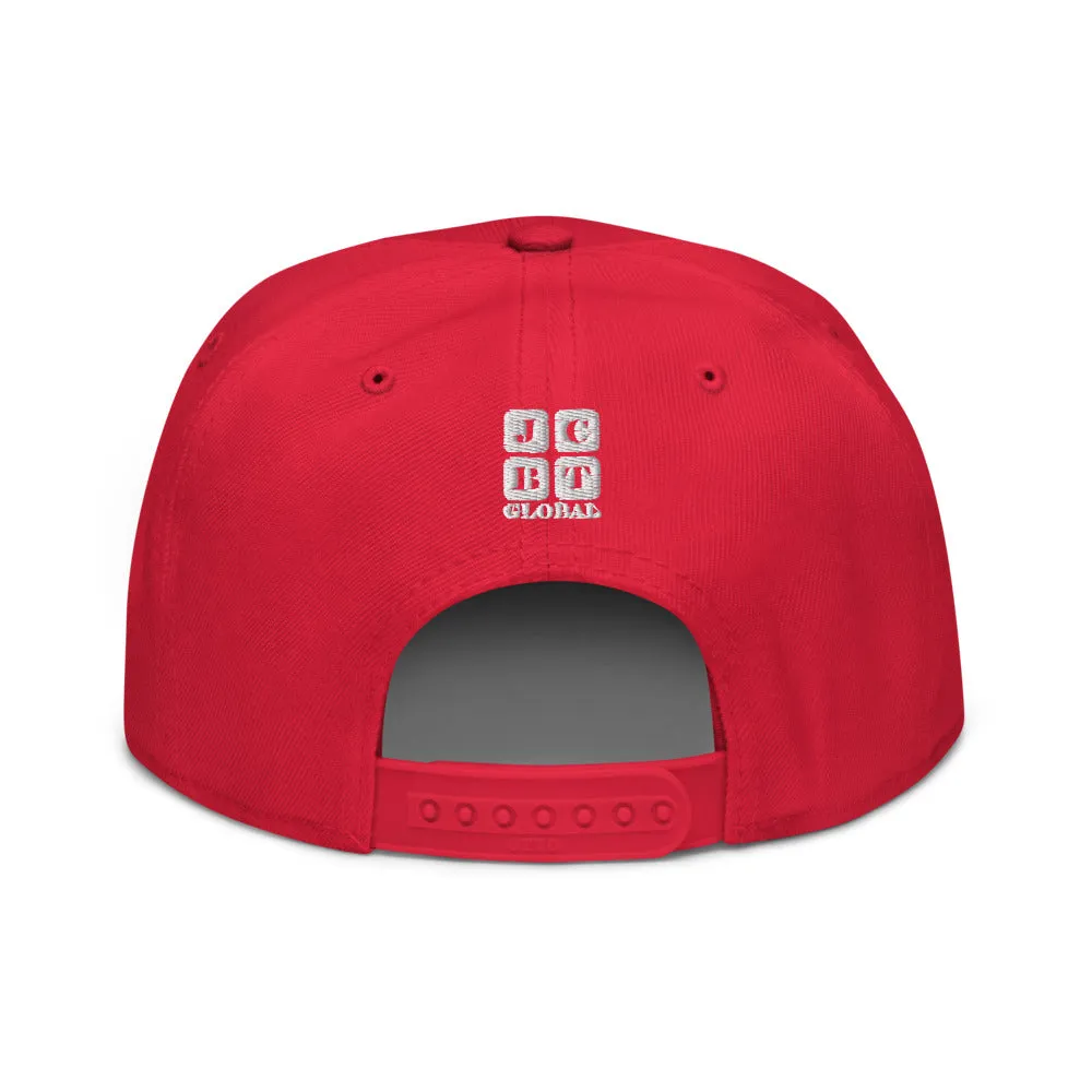 Snapback Hat "2051-0011 Born To Play Soccer (White Logo)"