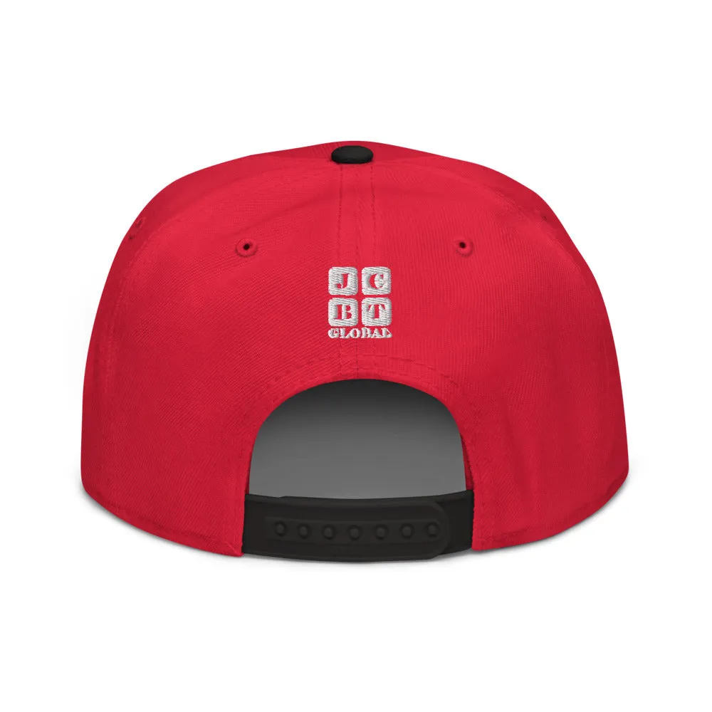 Snapback Hat "2051-0011 Born To Play Soccer (White Logo)"