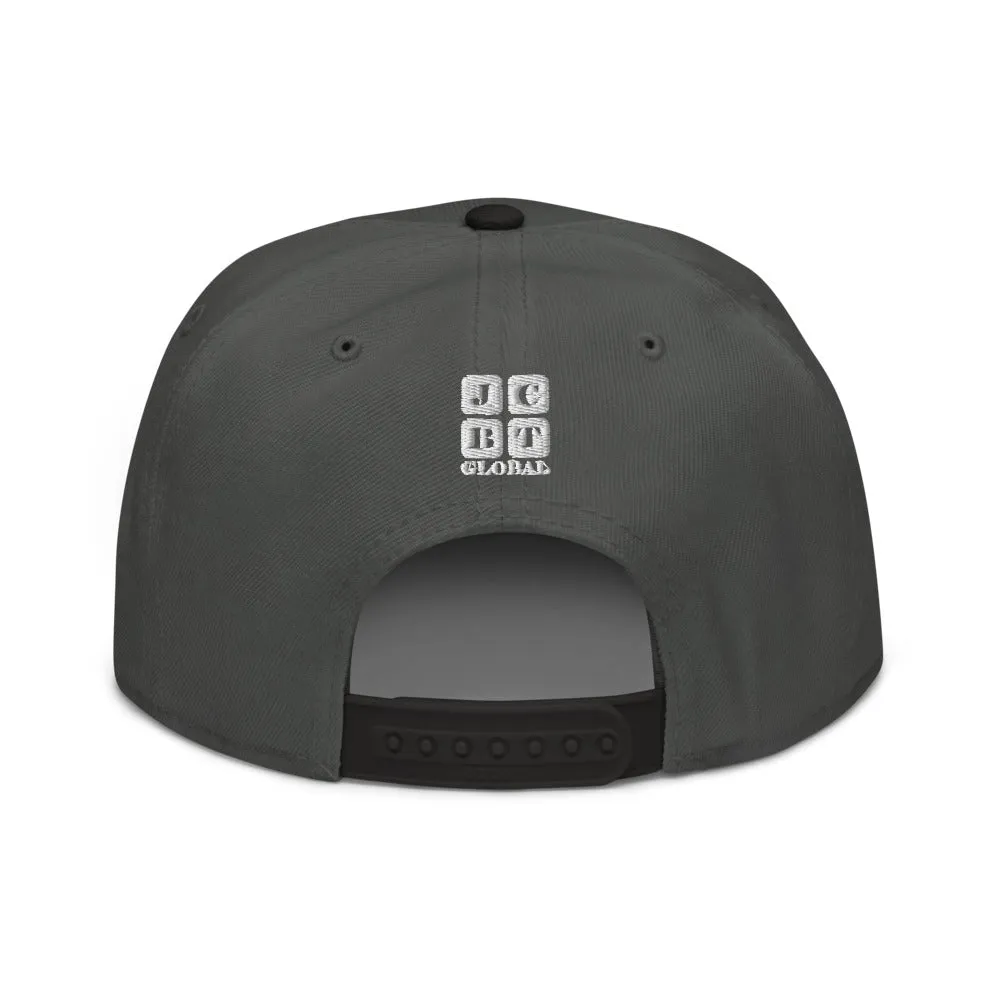 Snapback Hat "2051-0011 Born To Play Soccer (White Logo)"