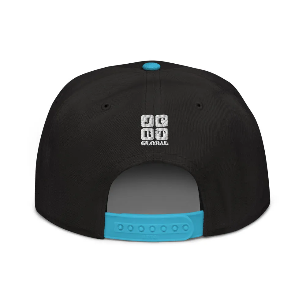 Snapback Hat "2051-0011 Born To Play Soccer (White Logo)"