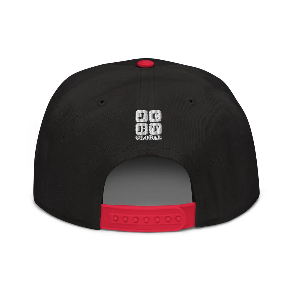 Snapback Hat "2051-0011 Born To Play Soccer (White Logo)"