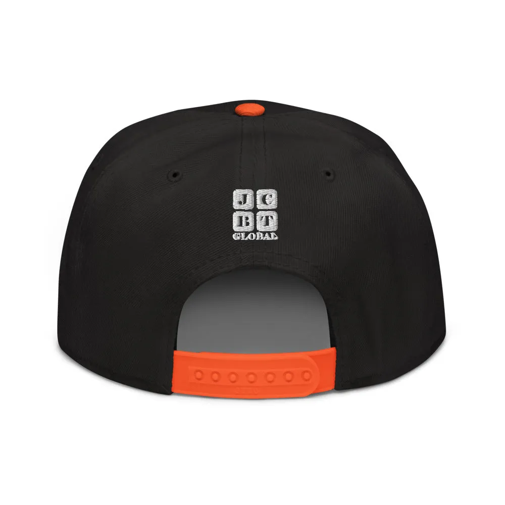 Snapback Hat "2051-0011 Born To Play Soccer (White Logo)"