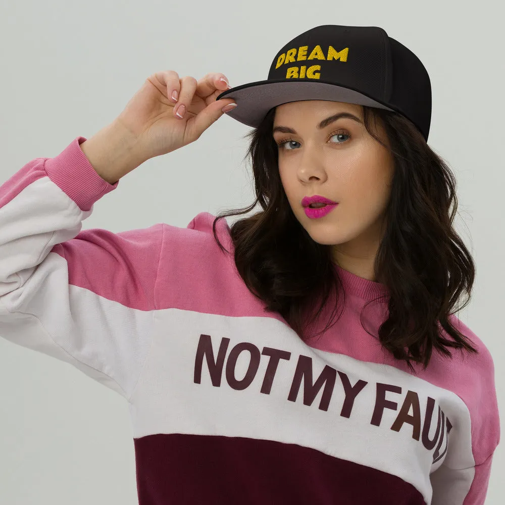 Snapback Hat "2052-0011 Dream Big (Yellow Logo)"