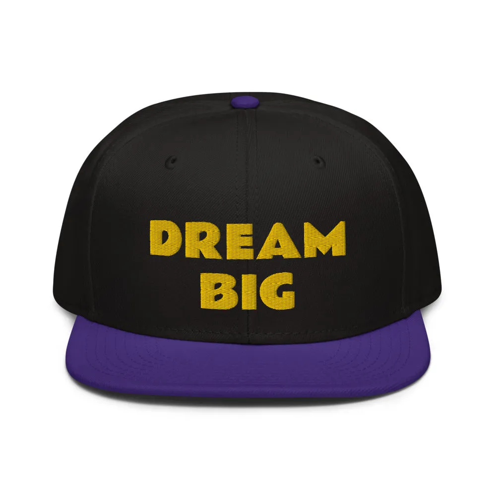 Snapback Hat "2052-0011 Dream Big (Yellow Logo)"
