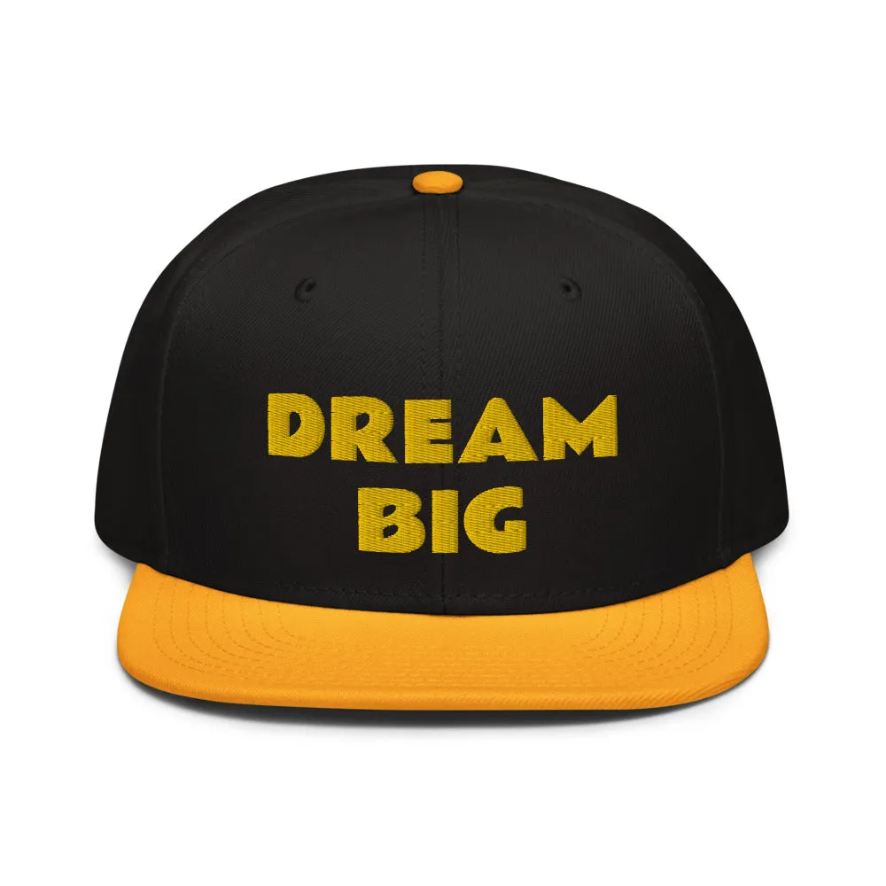 Snapback Hat "2052-0011 Dream Big (Yellow Logo)"
