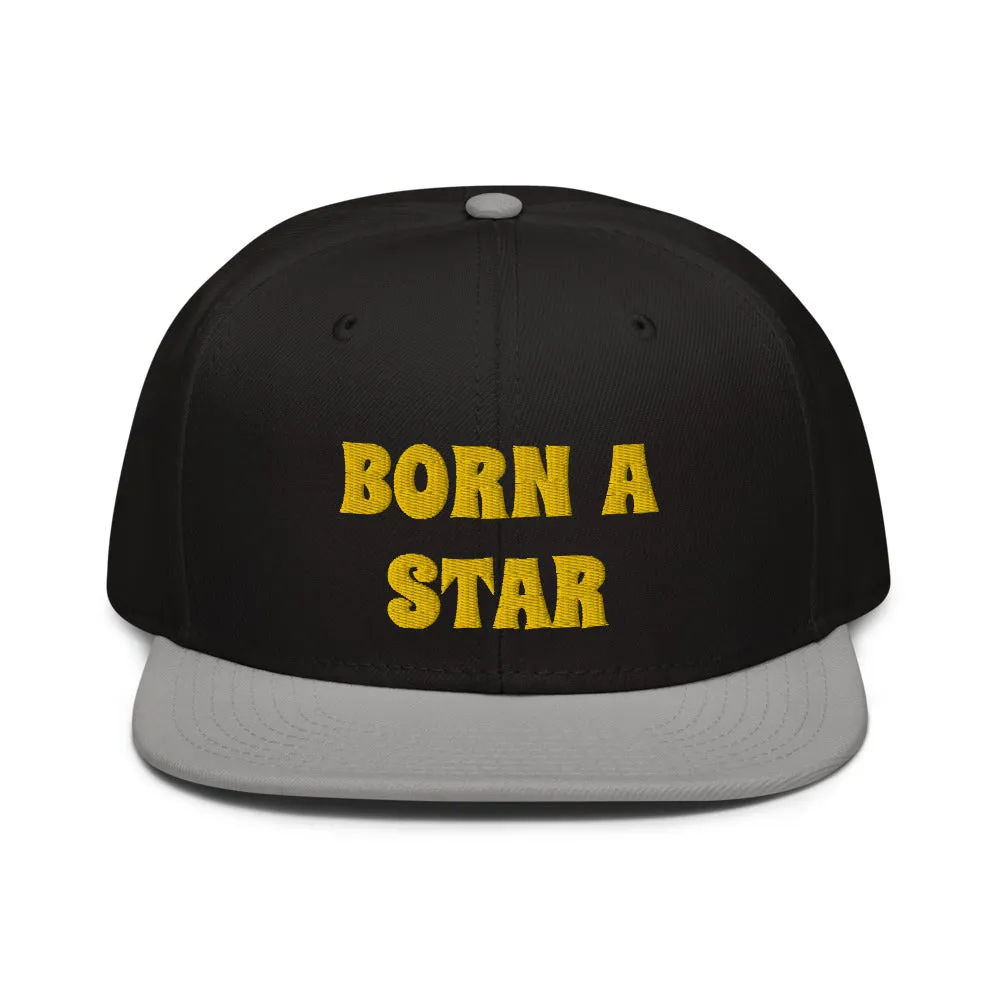 Snapback Hat "2052-0151 Born A Star (Yellow Logo)"