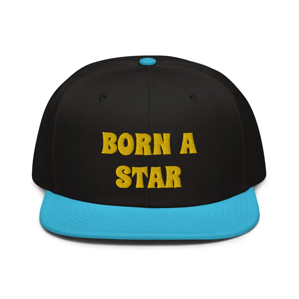 Snapback Hat "2052-0151 Born A Star (Yellow Logo)"