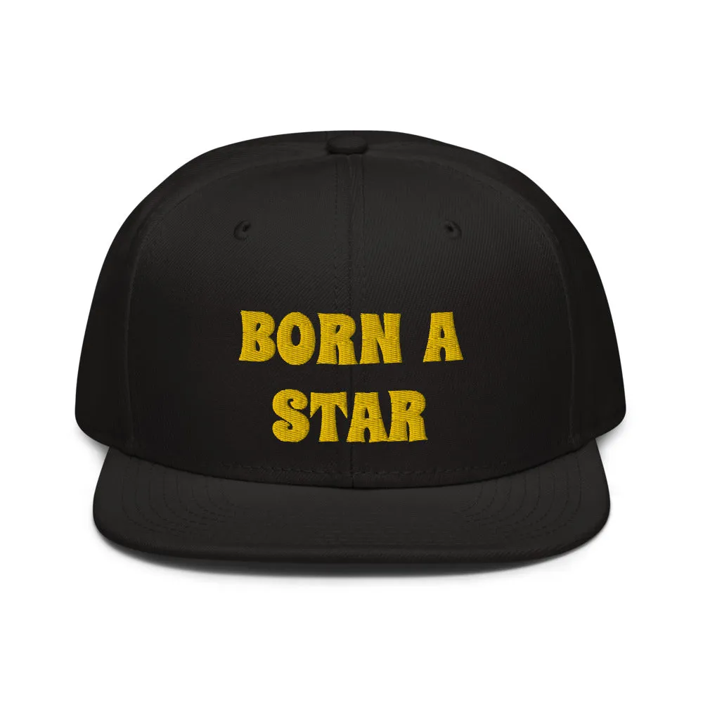 Snapback Hat "2052-0151 Born A Star (Yellow Logo)"