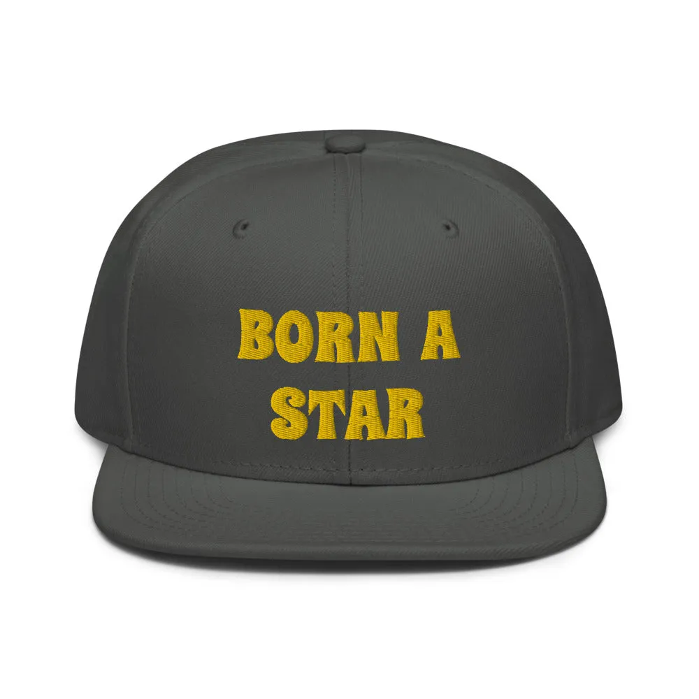 Snapback Hat "2052-0151 Born A Star (Yellow Logo)"