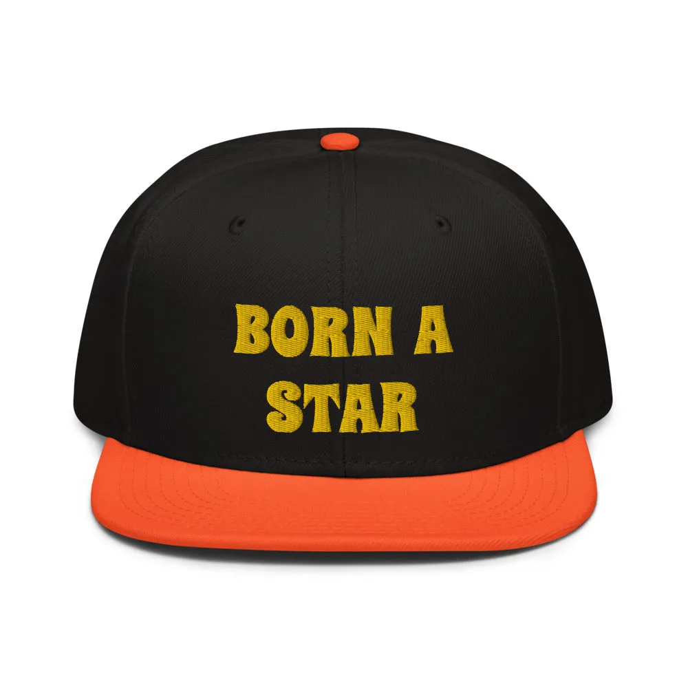 Snapback Hat "2052-0151 Born A Star (Yellow Logo)"