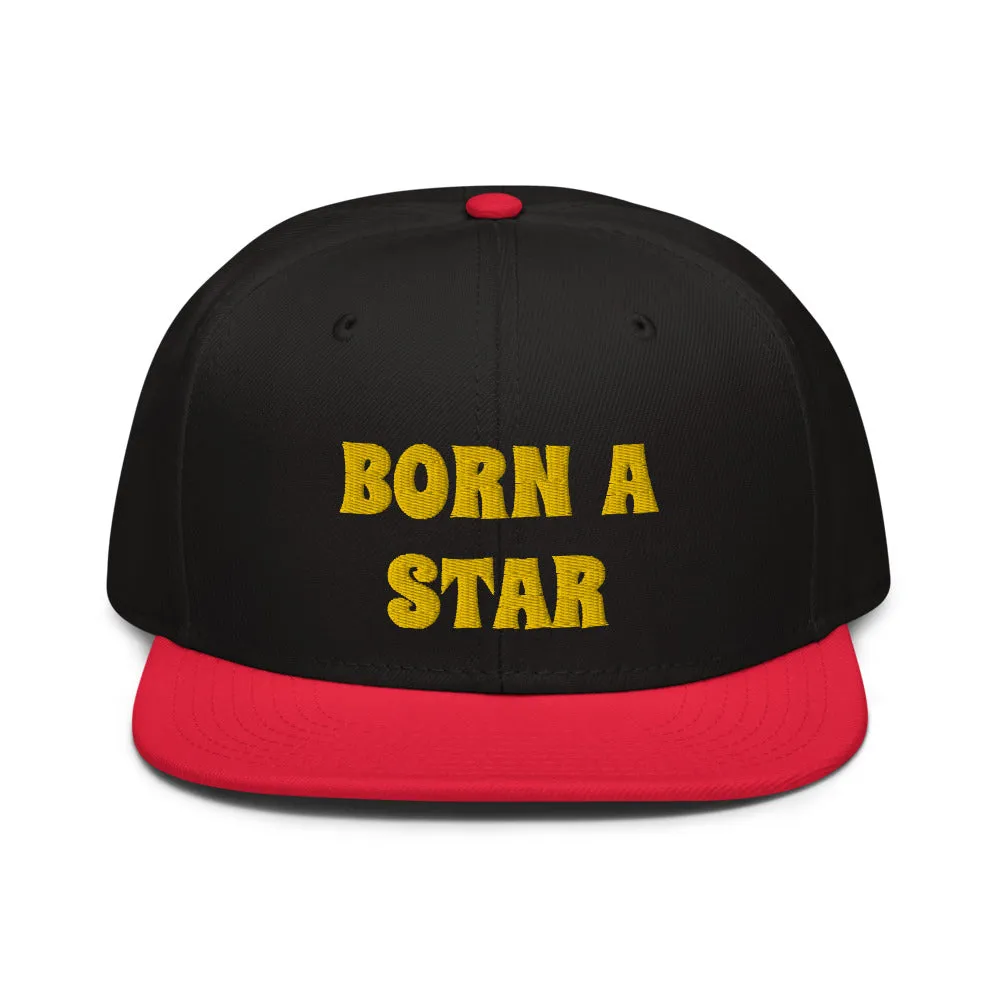 Snapback Hat "2052-0151 Born A Star (Yellow Logo)"