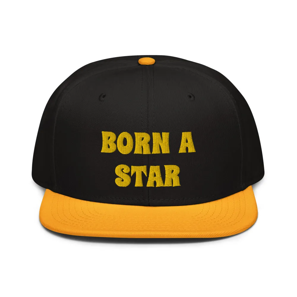 Snapback Hat "2052-0151 Born A Star (Yellow Logo)"