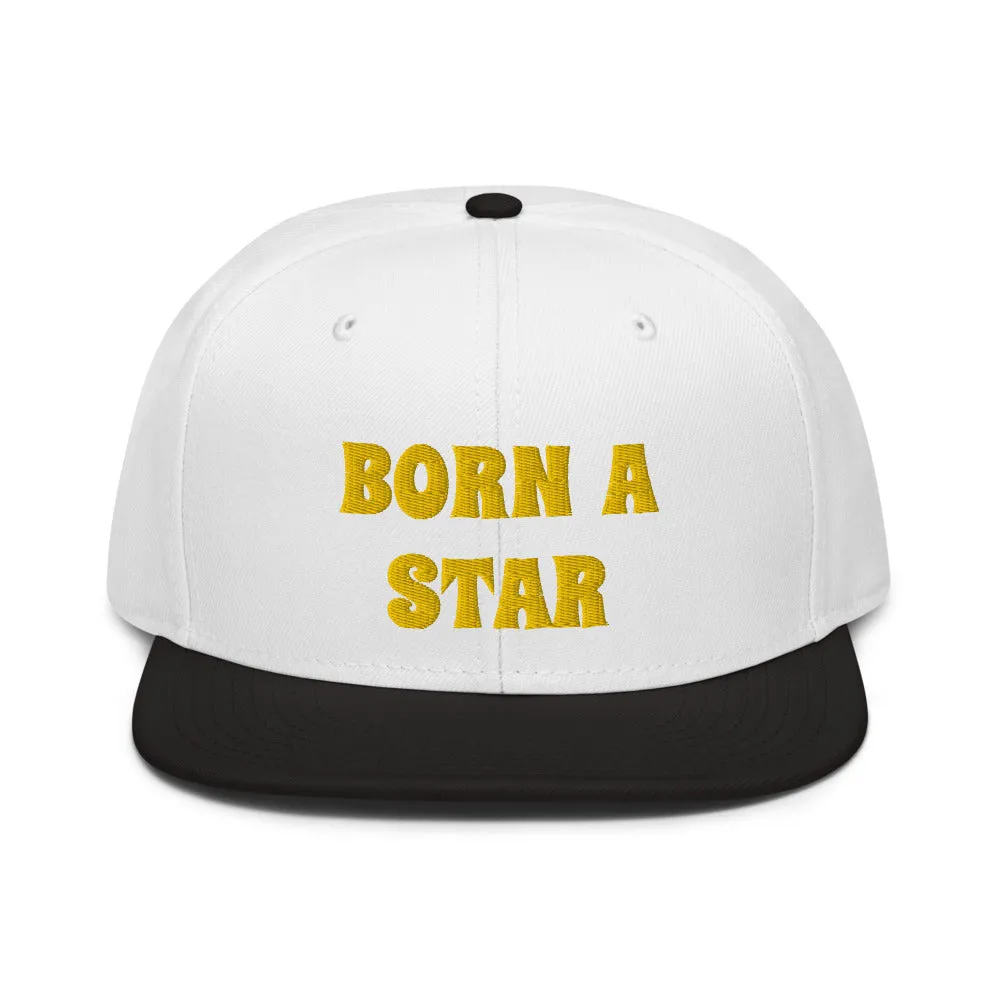 Snapback Hat "2052-0151 Born A Star (Yellow Logo)"