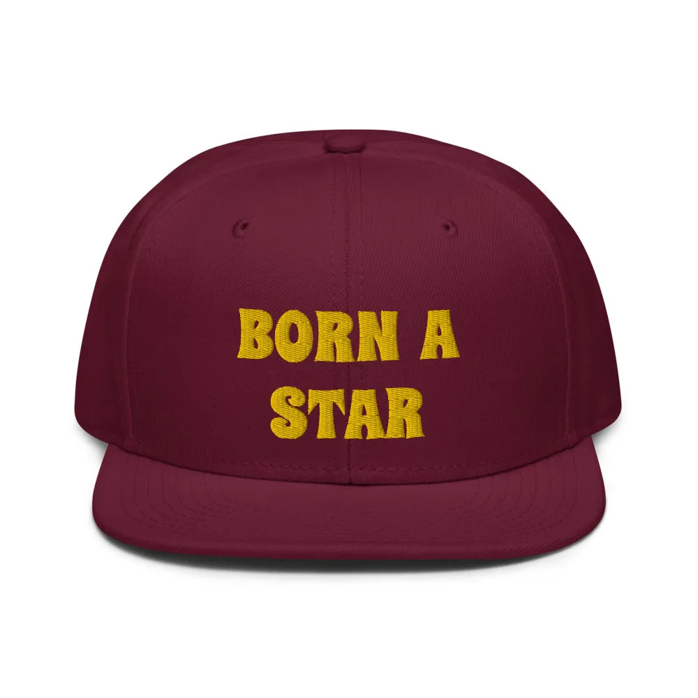 Snapback Hat "2052-0151 Born A Star (Yellow Logo)"