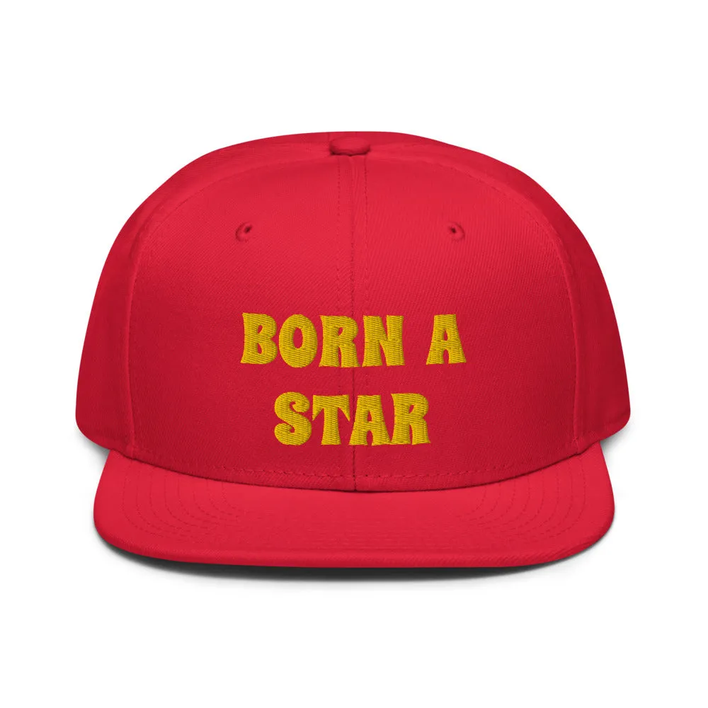 Snapback Hat "2052-0151 Born A Star (Yellow Logo)"