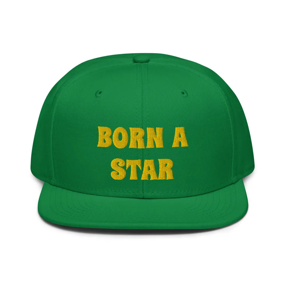Snapback Hat "2052-0151 Born A Star (Yellow Logo)"