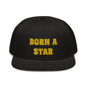 Snapback Hat "2052-0151 Born A Star (Yellow Logo)"