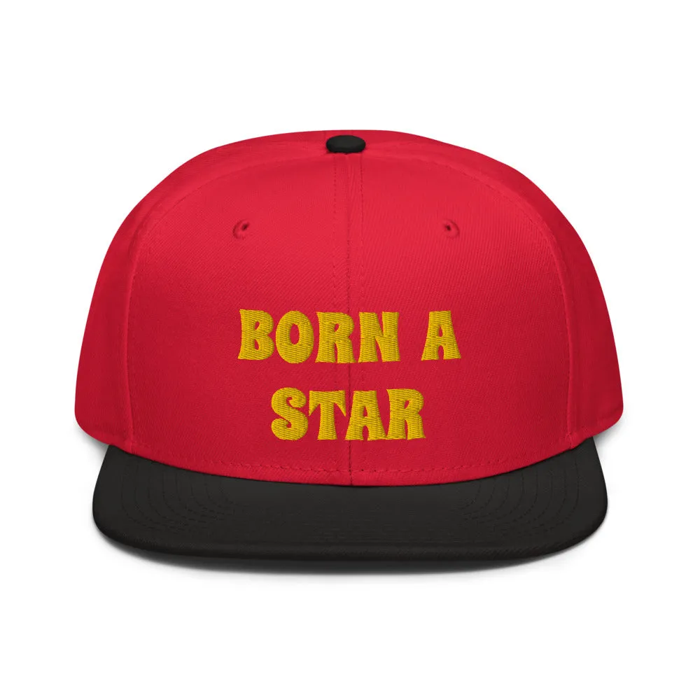 Snapback Hat "2052-0151 Born A Star (Yellow Logo)"