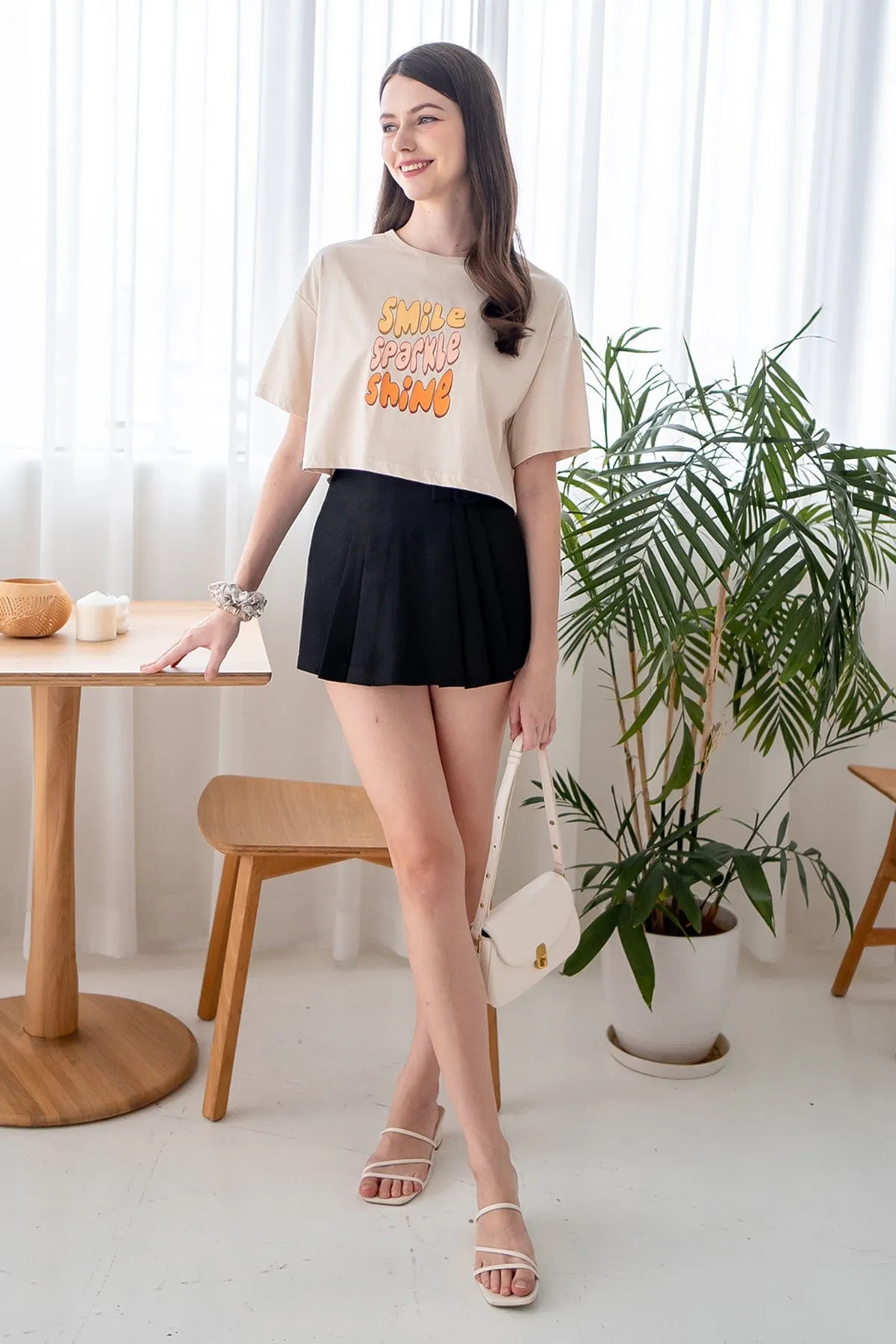 SSS BOXY TEE IN SAND