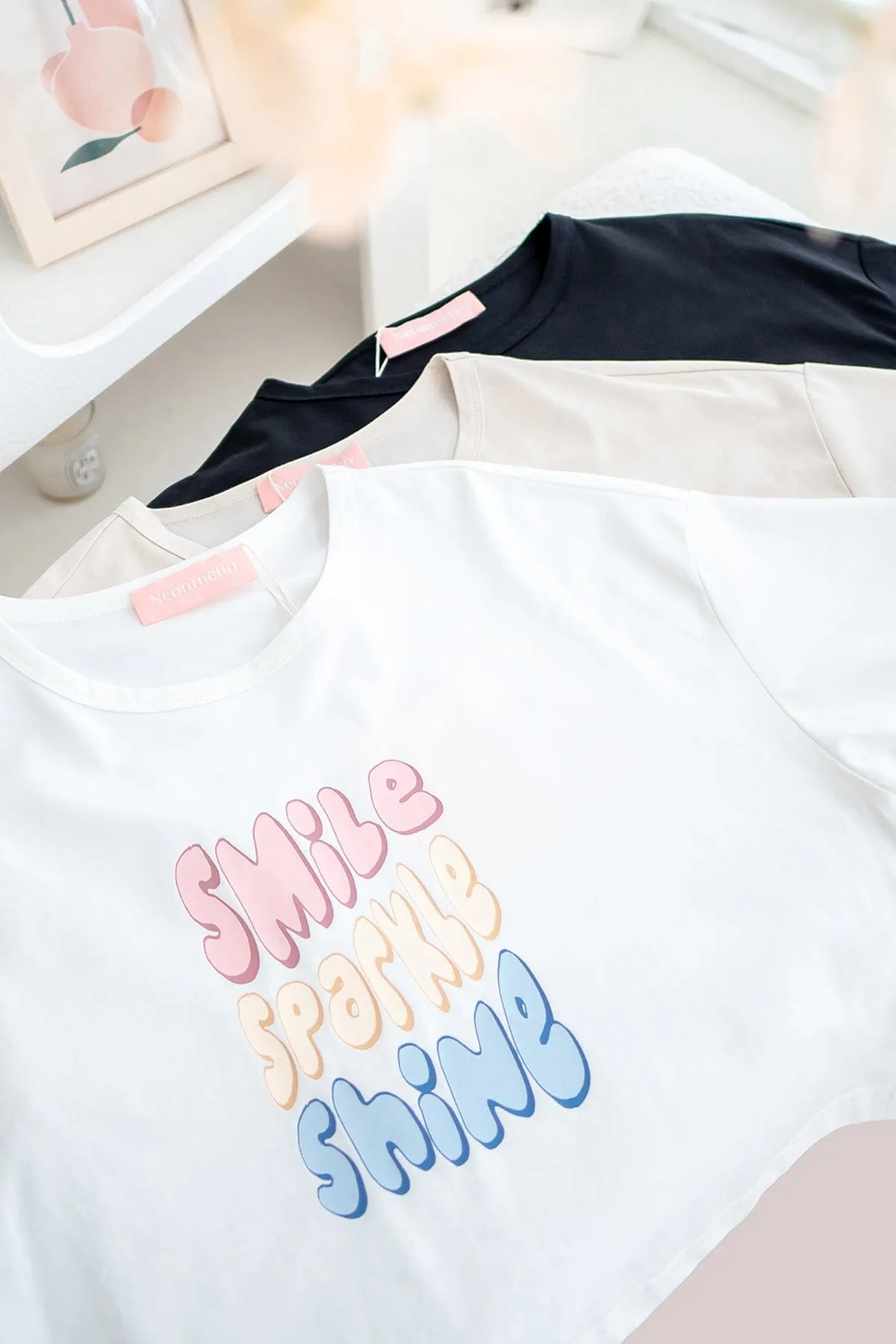 SSS BOXY TEE IN SAND
