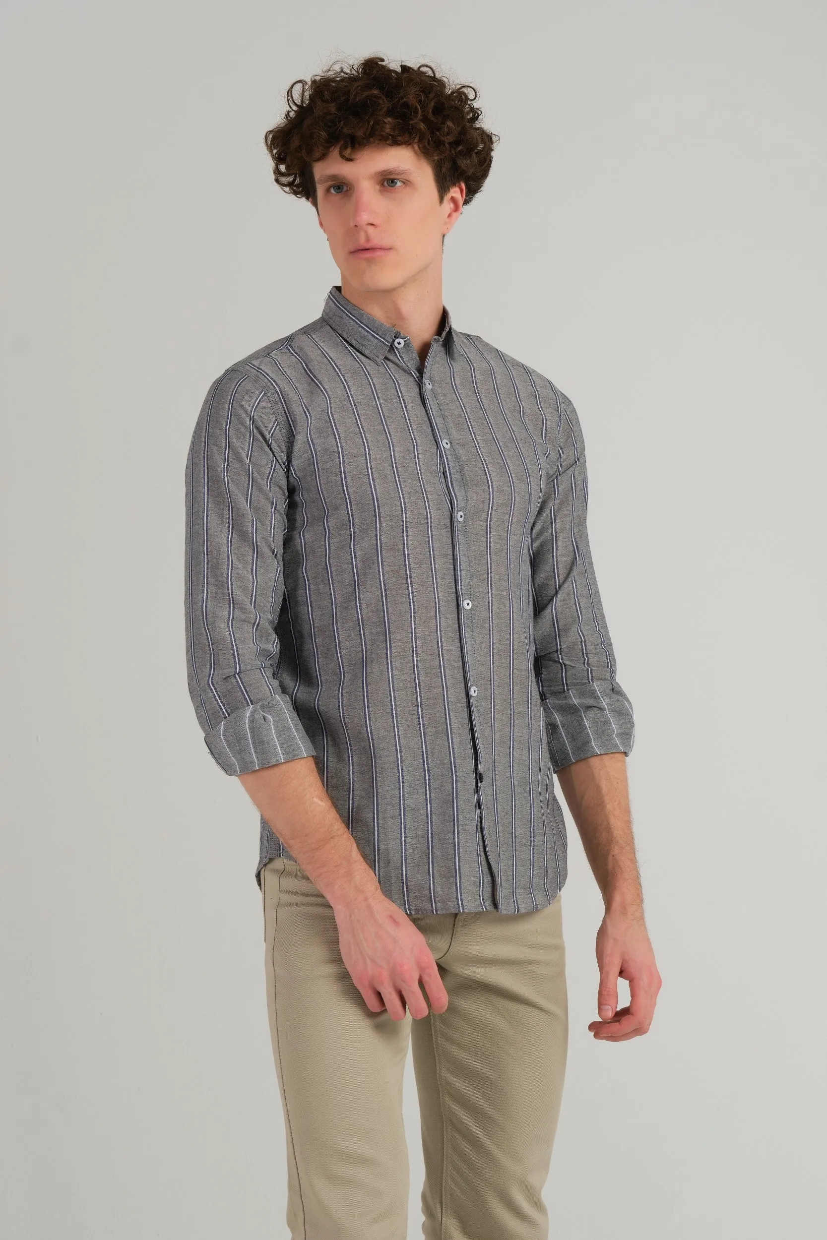 STRIPE SLIM FIT SHIRT