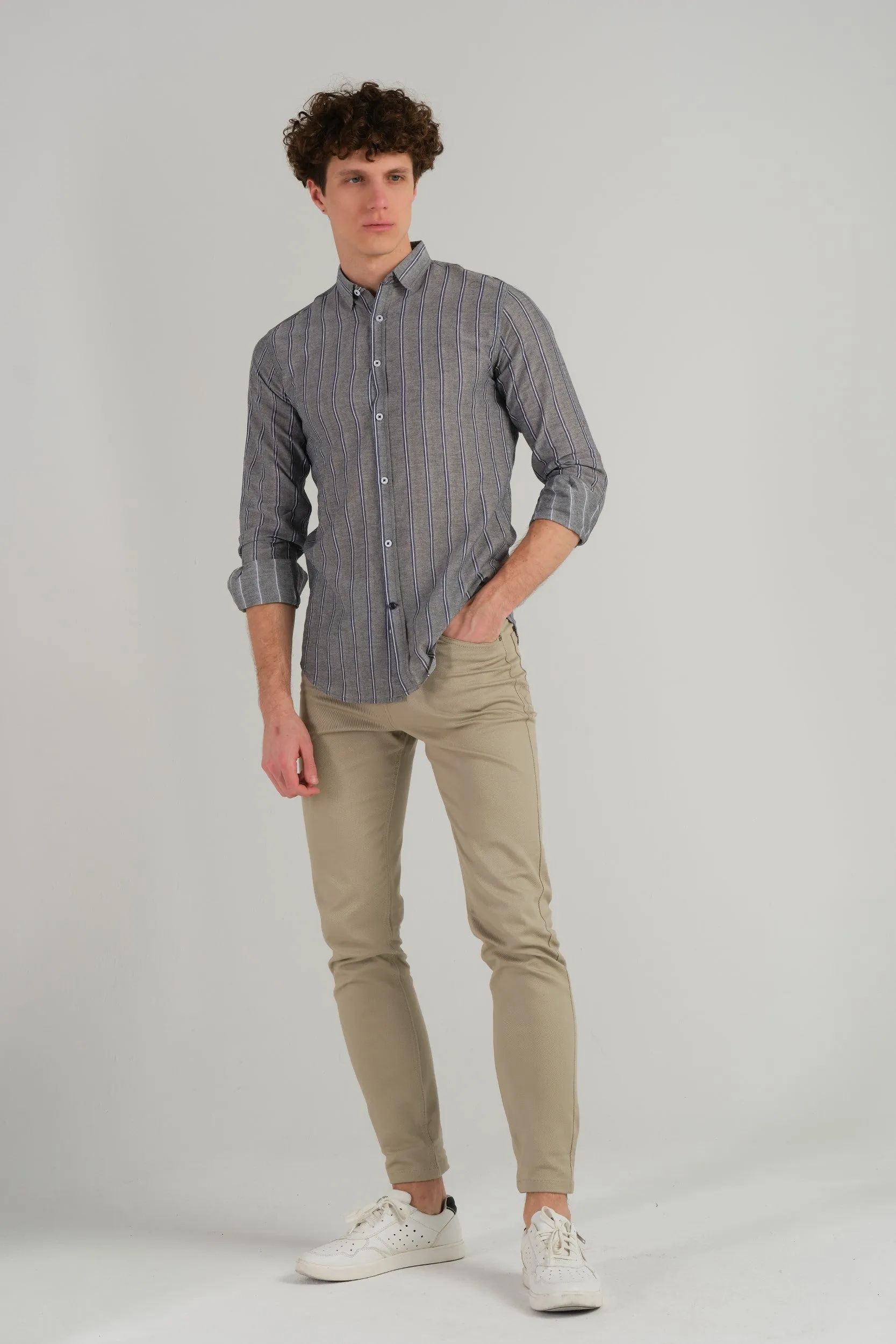 STRIPE SLIM FIT SHIRT