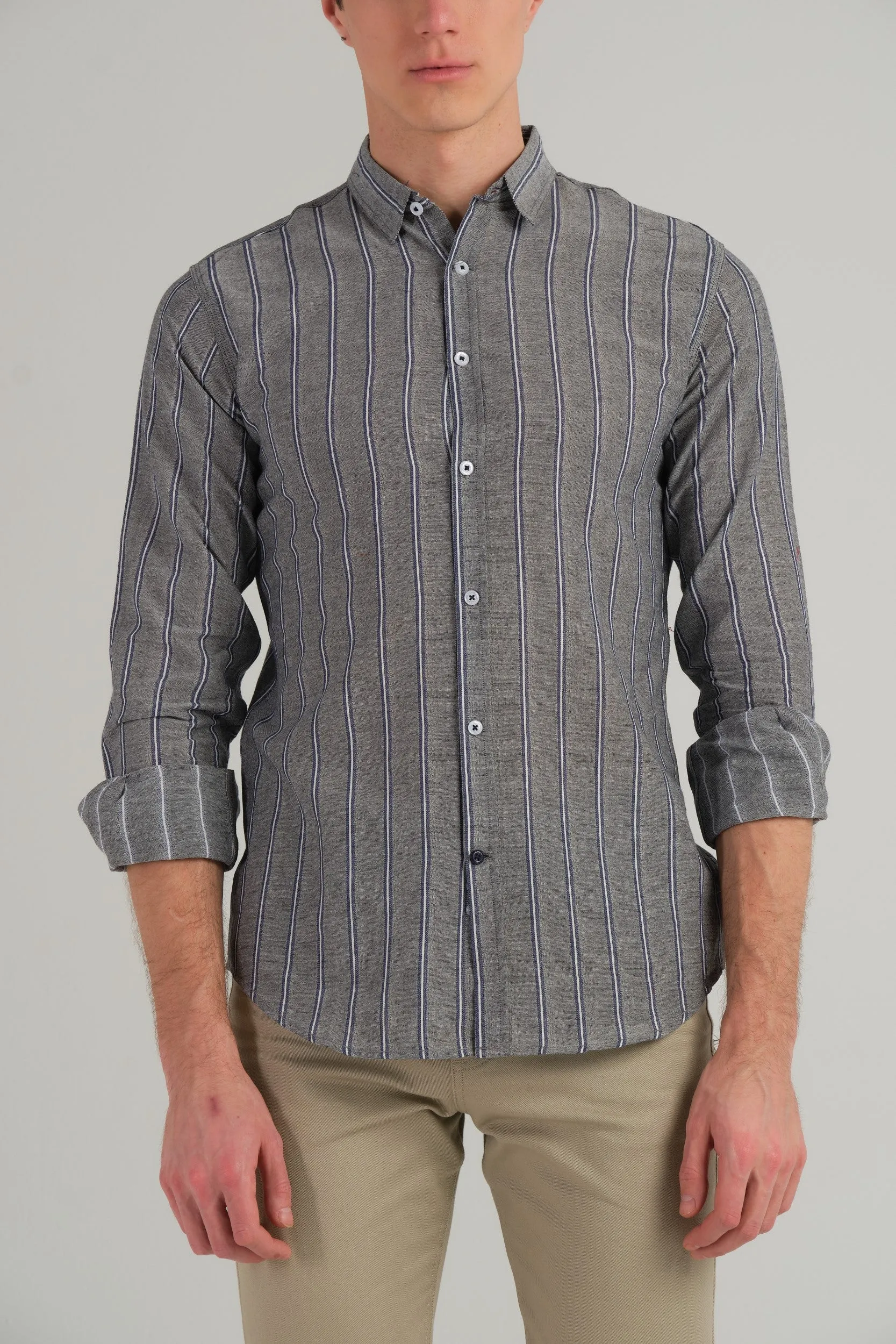 STRIPE SLIM FIT SHIRT