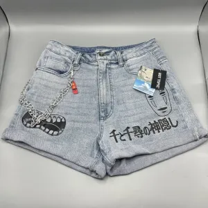 Studio Ghibli Mom Shorts Spirited Away No Face Denim Her Universe Size 3 New