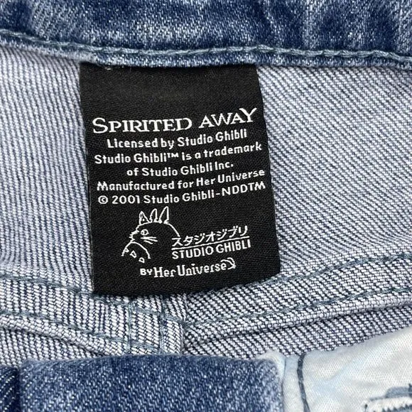 Studio Ghibli Mom Shorts Spirited Away No Face Denim Her Universe Size 3 New