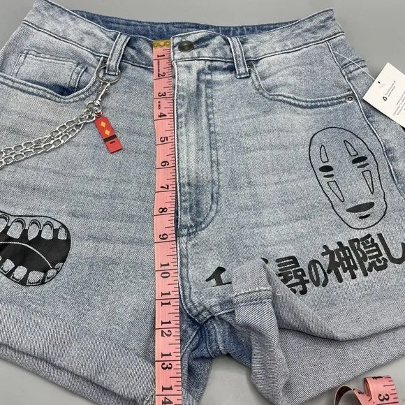 Studio Ghibli Mom Shorts Spirited Away No Face Denim Her Universe Size 3 New