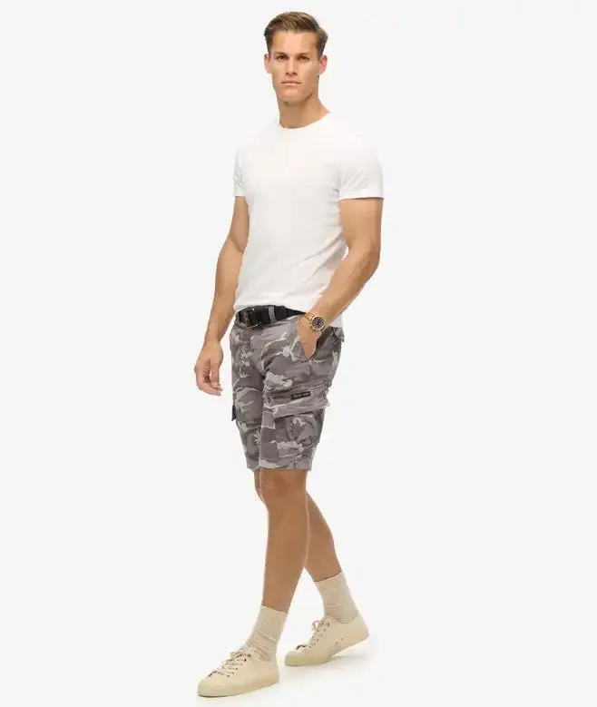 Superdry Mens Core Cargo Shorts Ice Camo