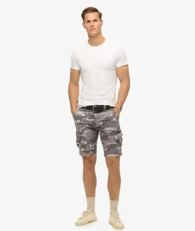 Superdry Mens Core Cargo Shorts Ice Camo