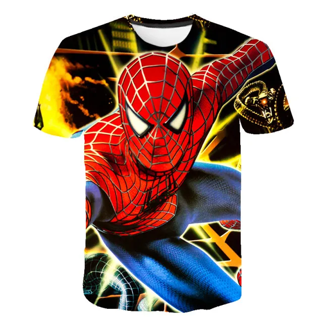 Superhero T-Shirt Costume Hulk - Spiderman Kids Boys Clothes Anime Costume Children Tops   Shorts Set 4, 5, 6, 9, 10, 11-14 Year