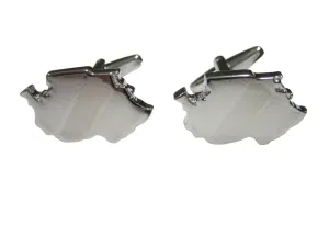 Tanzania Map Shape and Flag Design Cufflinks