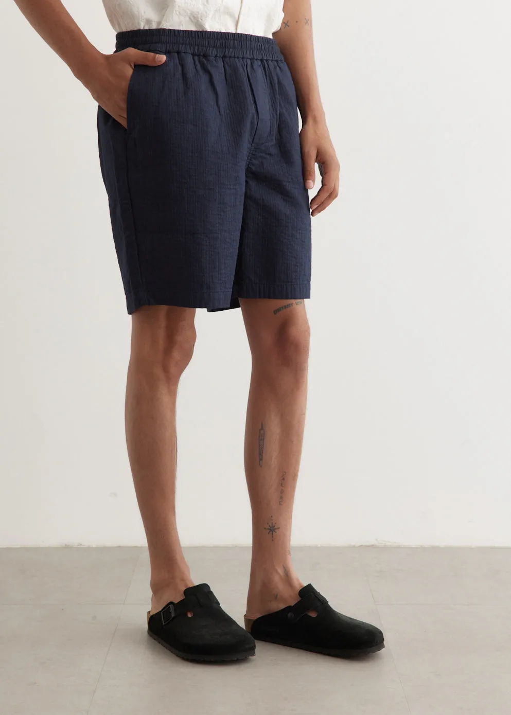 Textured Smokestack Shorts