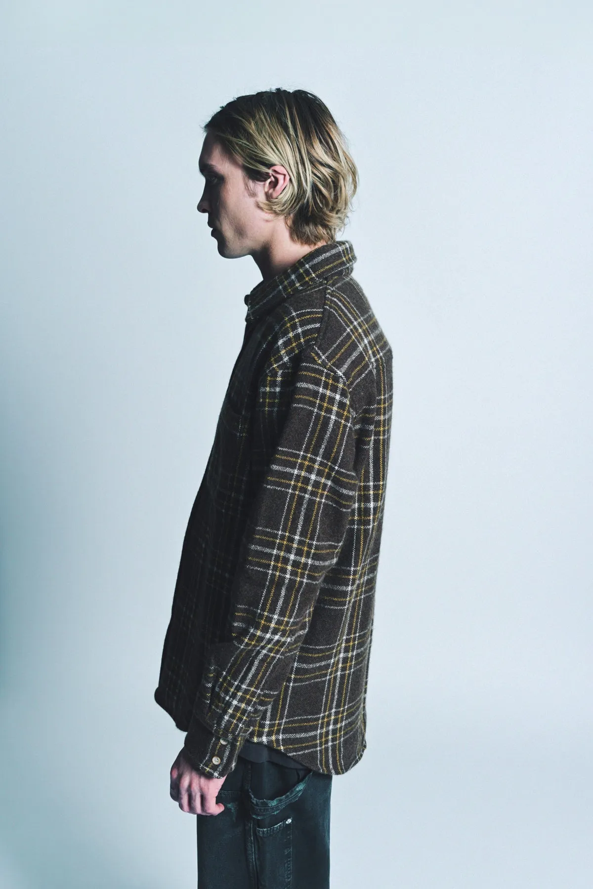 THE ELDER STATESMAN | SABLE PLAID OVERSHIRT