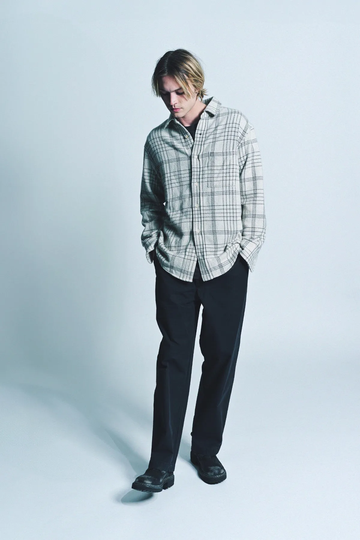 THE ELDER STATESMAN | SABLE PLAID OVERSHIRT