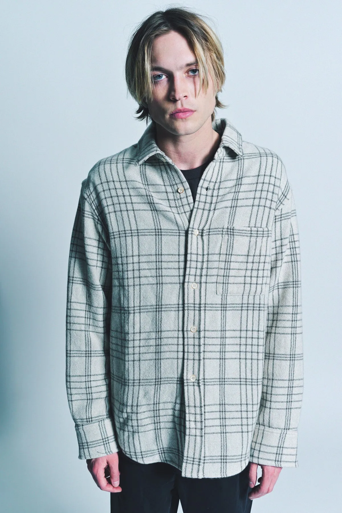 THE ELDER STATESMAN | SABLE PLAID OVERSHIRT