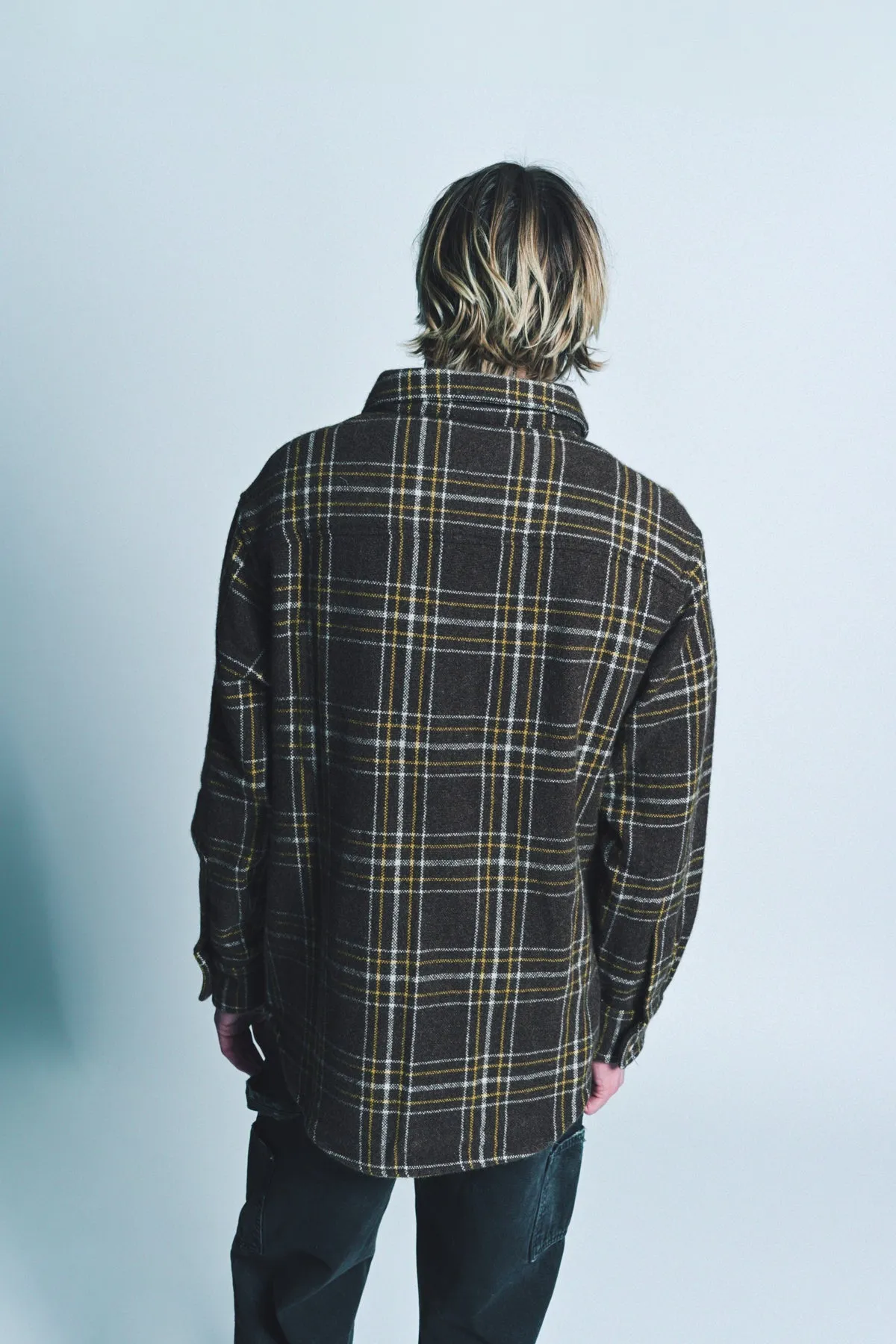 THE ELDER STATESMAN | SABLE PLAID OVERSHIRT