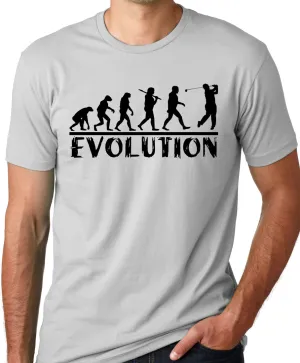 Think Out Loud Apparel Golf Evolution Funny T-shirt Golfer Humor Tee