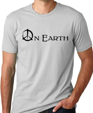 Think Out Loud Apparel Peace on Earth Anti War Tshirt Pacifist Tee