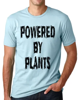 Think Out Loud Apparel Powered by plants Funny Vegetarian T shirt Vegan humor tee