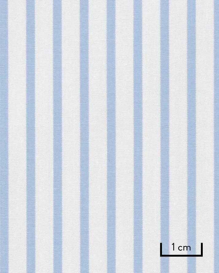 Thomas Mason Light Blue Pencil Stripe 120s
