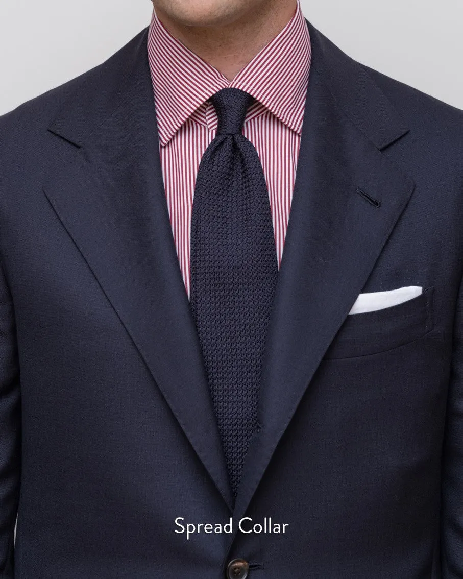 Thomas Mason Light Blue Reverse Stripe 120s