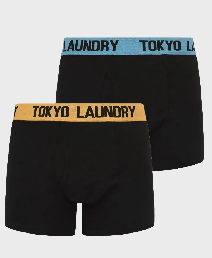 TOKYO LAUNDRY MARTHEM 2PK BOXERS BLISSFUL BLUE