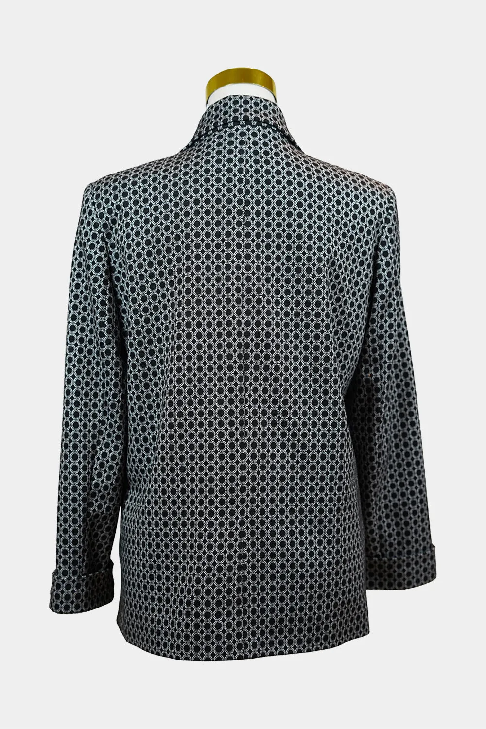 Topshop Black, White Patterened Blazer